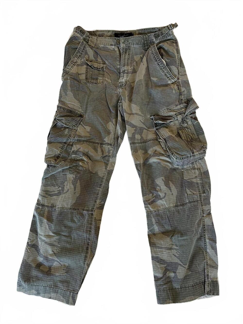 Vintage Calvin Klein Ripstop Camo Cargo Pants Size 31
